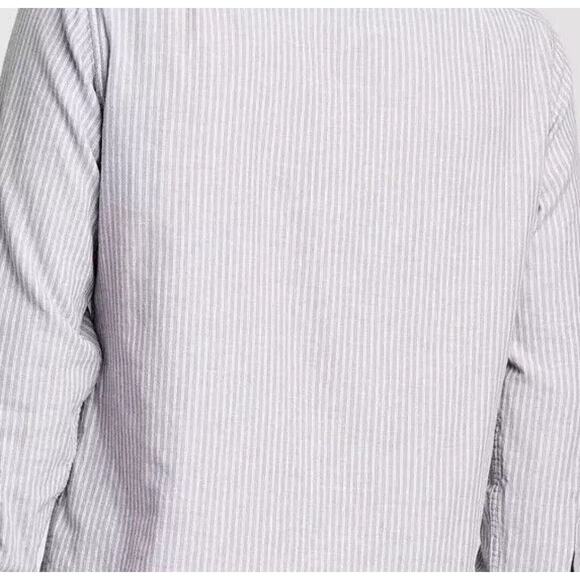 GoodFellow & Co Small Calm Violet Striped Standard Fit Long Sleeve Dress Shirt - Picture 5 of 7